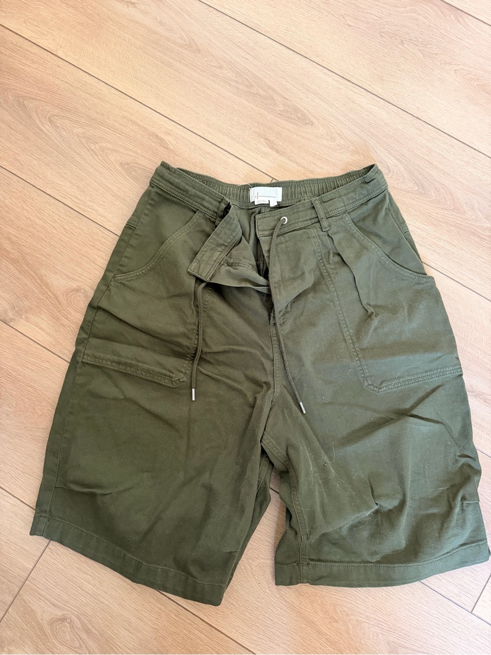 Anthropologie Olive Green Cargo Shorts